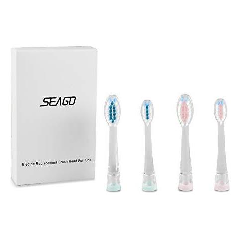 Bambini Spazzolino Elettrico 2 Extra Teste Di Ricambio 4pcs Pack Per Ragazzi E Ragazze (age Of 3) Elettrico Spazzole Sg977-sg923 - Foto 1