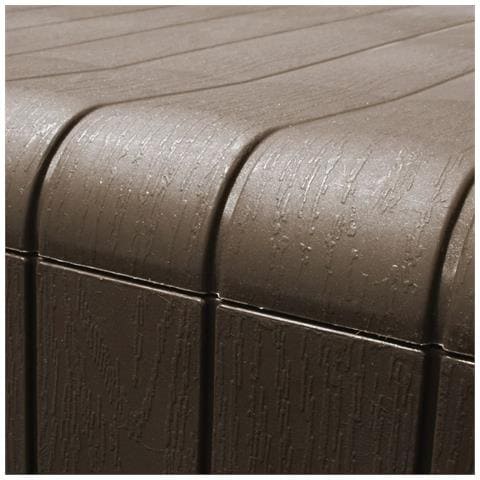 Baule Mobile Contenitore Cuscini Marrone 117x45,5x57,5 Cm 270 L - Foto 2