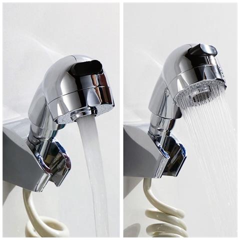 Doccetta Per Lavabo O Bidet A 2 Getti Con Deviatore E Aeratore - Serie Smart - Foto 1