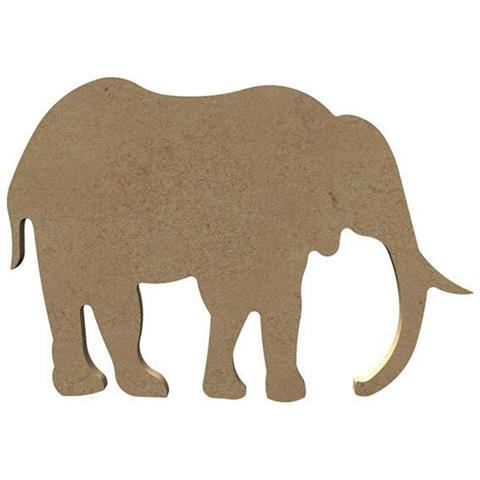 Elefante Di Legno Mdf Da Decorare - 15 Cm - Foto 1