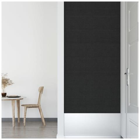 Pannelli Murali 12 Pz Neri 60x30 Cm In Tessuto 2,16 M - Foto 7