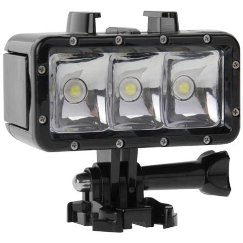 Puluz Torcia Flash 3 Led Impermeabile Universale Per Gopro Hd Hero - Nylox - Action Cam Black - Foto 1