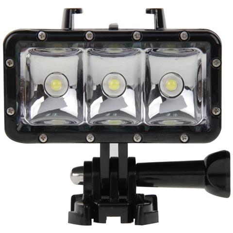 Puluz Torcia Flash 3 Led Impermeabile Universale Per Gopro Hd Hero - Nylox - Action Cam Black - Foto 2