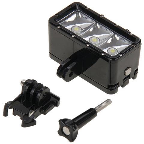 Puluz Torcia Flash 3 Led Impermeabile Universale Per Gopro Hd Hero - Nylox - Action Cam Black - Foto 5