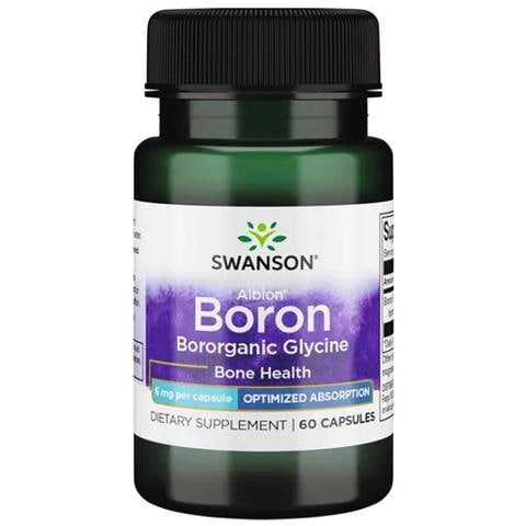 Boro 6 Mg 60 Capsule Albion Boron Organic Glycine Swanson Health Products - Foto 1