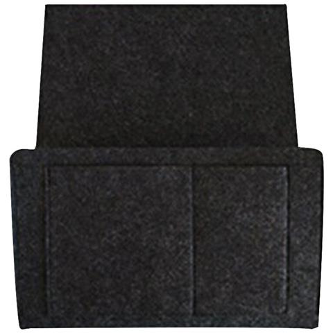 Borsa Portaoggetti In Feltro Per Letto/divano Black - Foto 1