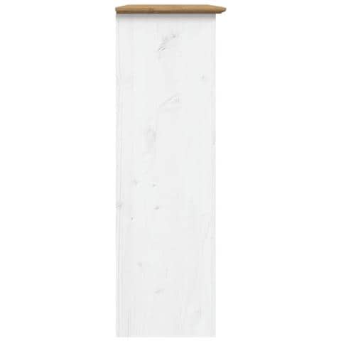 Mobile con Ante Vetro BODO Legno Massello Pino Bianco e Marrone - Foto 2