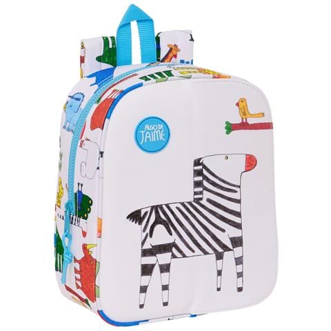 Zaino Per Bambini Algo De Jaime Bianco 22 X 27 X 10 Cm - Foto 1
