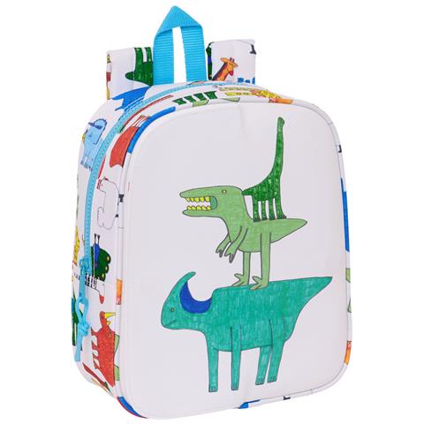 Zaino Per Bambini Algo De Jaime Bianco 22 X 27 X 10 Cm - Foto 2