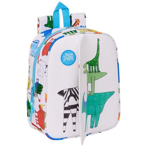 Zaino Per Bambini Algo De Jaime Bianco 22 X 27 X 10 Cm - Foto 5