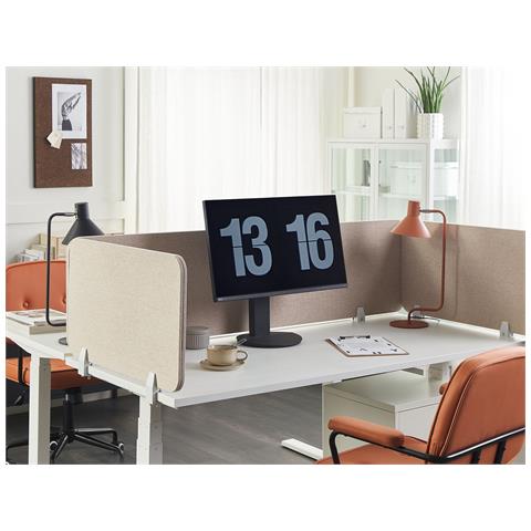 Pannello Divisorio Per Scrivania Beige 80 X 40 Cm Wally - Foto 1