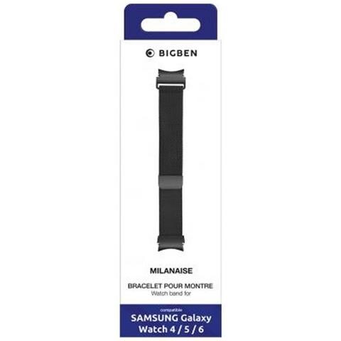 Cinturino Per Galaxy Watch 4/4 Classic / 5/5 Pro / 6/6 Classic Milanese Acciaio, Grigio Scuro - Foto 4