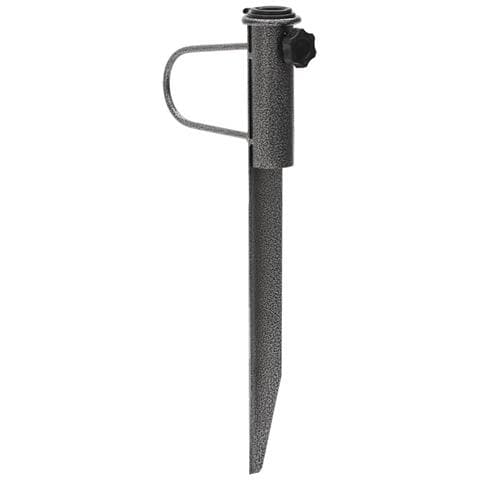 Supporti Ombrellone Con Picchetti 2pz 19x42 Cm Acciaio Zincato - Foto 2