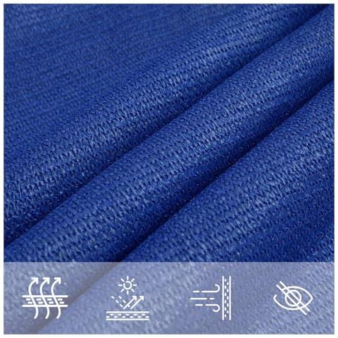 Vela Parasole 160 G /m Rettangolare Blu 5x6 M In Hdpe - Foto 2