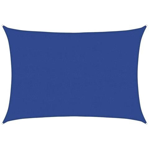 Vela Parasole 160 G /m Rettangolare Blu 5x6 M In Hdpe - Foto 1