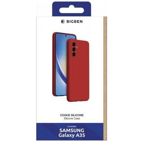 Cover Per Samsung Galaxy A35 Silicone Soft-touch Antishock, Rosso - Foto 2