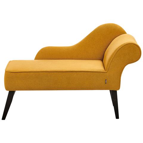 Chaise Longue Versione Destra Biarritz Tessuto Senape - Foto 2