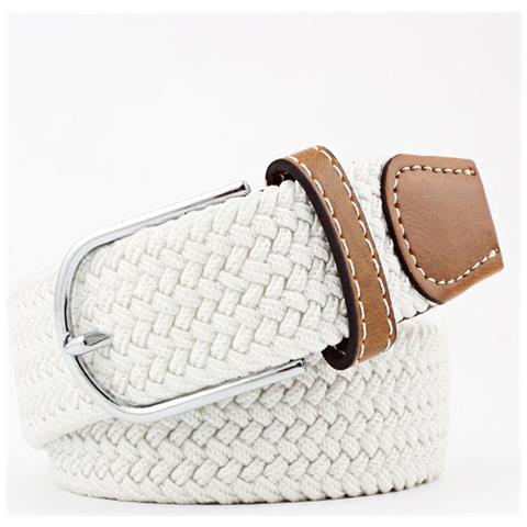 Cintura Elastica In Fettuccia - 107cm Nero White - Foto 1