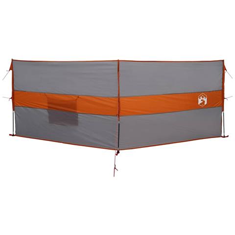 Frangivento Campeggio Grigio Arancione 344x120 cm Impermeabile - Foto 1
