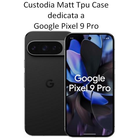 Custodia Tpu Silicone Cover Case Per Google Pixel 9 Pro Black - Foto 2