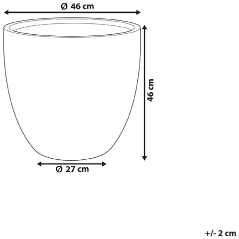 Vaso Per Piante Kannia 46 Cm Grigio Grafite - Foto 6