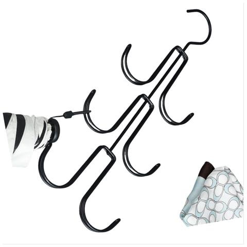 Appendiabiti Da Porta Per Organizzare L'armadio Black - Foto 1