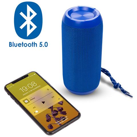 Altoparlante Bluetooth Portatile A117. Lettore Usb, Micro Sd, Radio Fm E Vivavoce. Ingresso Ausiliario Jack Da 3,5 Mm. 16x7x7 Cm. Colore Blu - Foto 5