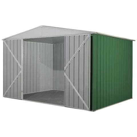 Box Acciaio Casetta Giardino In Lamiera Deposito Attrezzi 360x175cm X H 212cm - 110 Kg - 6,30 Mq Verde - Foto 2