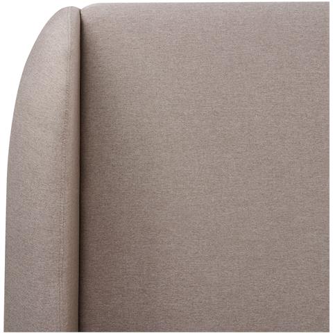 Letto Contenitore Tessuto Monestier 160 X 200 Cm Tortora - Foto 8