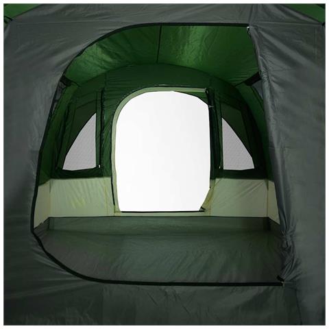 Tenda da Campeggio a Tunnel per 3 Persone Verde Impermeabile - Foto 8