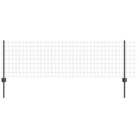 Recinzione Euro con 11 Post Grey 0,6x25 m Acciaio - Foto 1