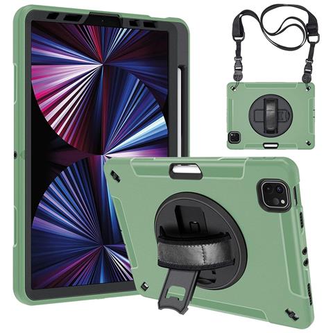 Custodia Per Ipad Pro 3/2/1 11"" Con Supporto E Tracolla Verde - Foto 1