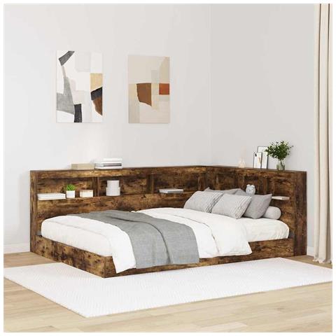 Testata contenitore Rovere fumo 135 cm Legno multistrato - Foto 2