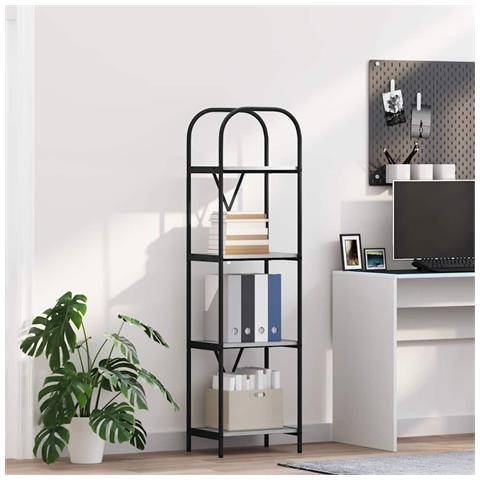 Libreria Grigio sonoma 40 x 30 x 146 cm Legno multistrato - Foto 2