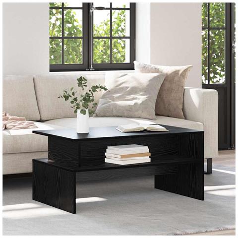 Tavolino da salotto Rovere nero 90 x 55 x 42.5 cm - Foto 2