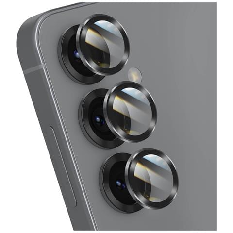Protezione Obiettivo Fotocamera Per Galaxy S24 / S25 Serie Premium, Argento - Foto 1