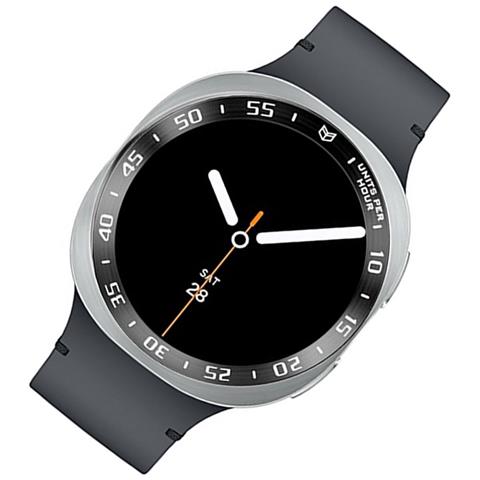 Anello Della Ghiera In Acciaio Inossidabile Compatibile Con Samsung Galaxy Watch8 Classic 46mm - Migliora Il Tuo Stile White+black - Foto 4