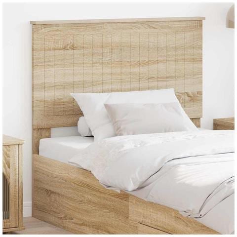 Testiera con testiera Rovere Sonoma 100 cm Legno multistrato - Foto 2