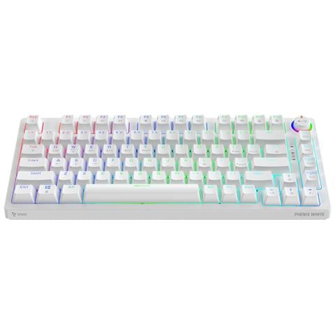 Phenix WHITE GAT RED tastiera Gaming Bluetooth QWERTY International EER Bianco - Foto 1
