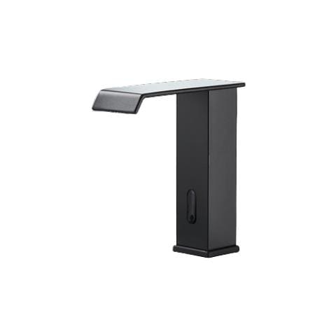 Rubinetto per lavabo da bagno, Blackswan, tipo M181, modello nero con bocca a cascata e sensore, misura 17,5 cm - Foto 1