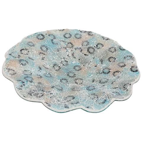 Piatto Decorativo In Vetro Multicolore 47x5h - Foto 1