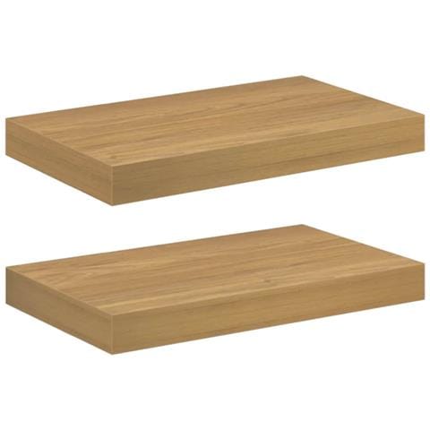 Scaffale da parete 2 pcs Marrone 40 x 23,5 x 4 cm - Foto 1