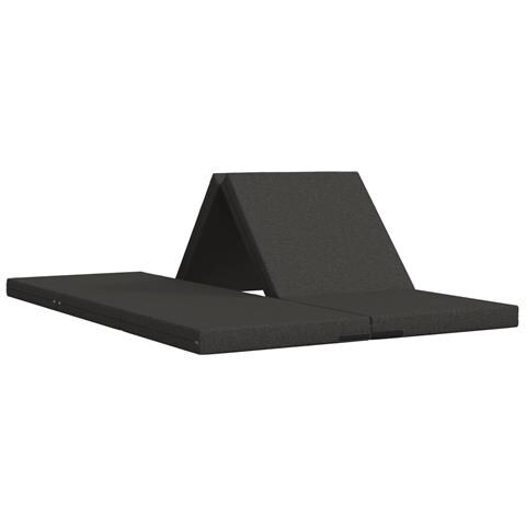 Divano Letto Pieghevole 140 x 67 x 45 cm Grigio Scuro - Foto 1