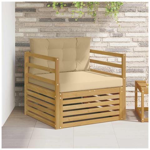 Divano da esterno Bianco e Beige - Foto 2