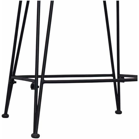 Sgabello da bar 2 pcs Nero 44 x 46 x 91 cm Rattan e acciaio - Foto 8