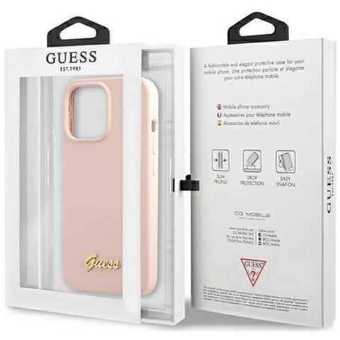 Indovina Guhmp13xlslmglp Iphone 13 Pro Max 6.7 Rosa Chiaro /rosa Chiaro Deklas Silicone Script Logo Magsafe - Foto 1