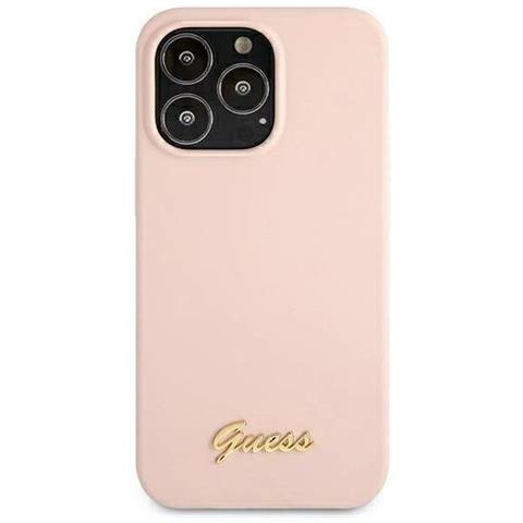 Indovina Guhmp13xlslmglp Iphone 13 Pro Max 6.7 Rosa Chiaro /rosa Chiaro Deklas Silicone Script Logo Magsafe - Foto 2