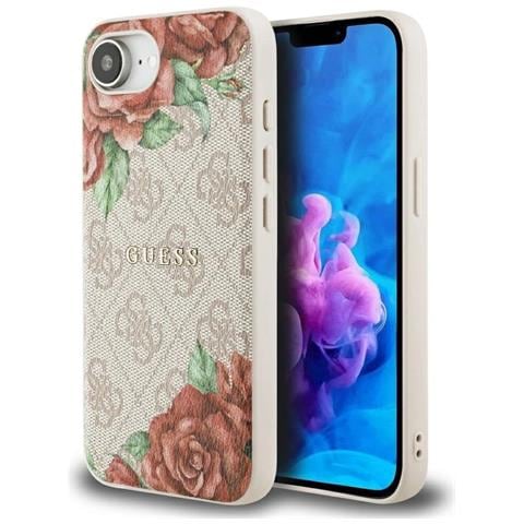 Custodia Iphone 16e Con Motivo Floreale Rosa Di Guess 4g - Foto 1