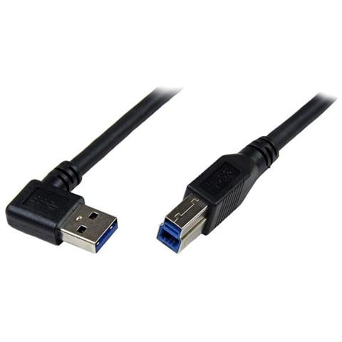 Cavo USB 3.0 SuperSpeed da 1 m nero - Angolare destro A a B - M / M - Foto 1
