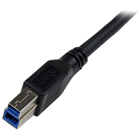 Cavo USB 3.0 SuperSpeed da 1 m nero - Angolare destro A a B - M / M - Foto 2
